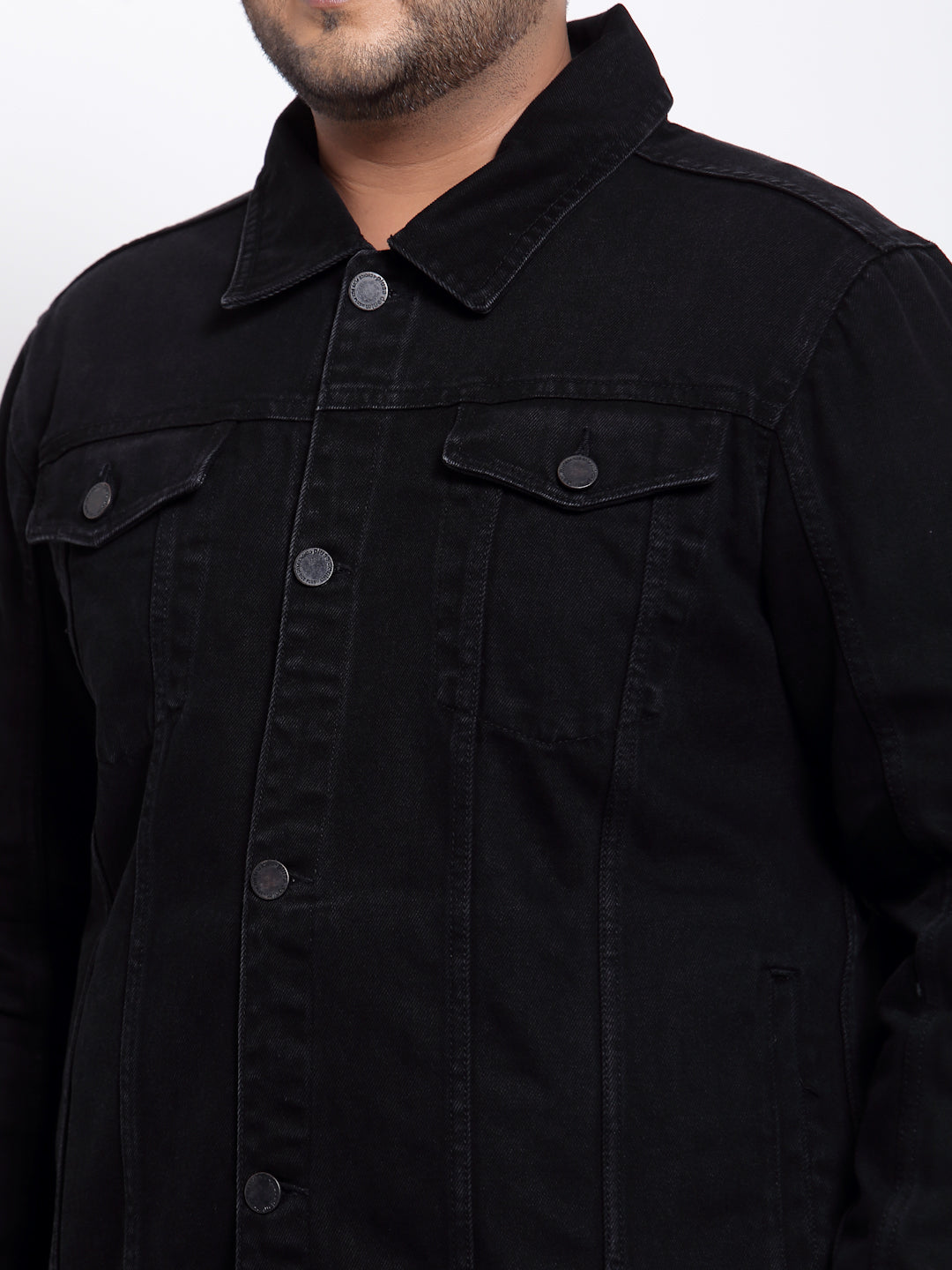 Men Black Denim Jacket