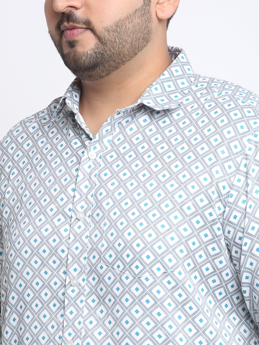 Men Printed Cotton Casual Shirt