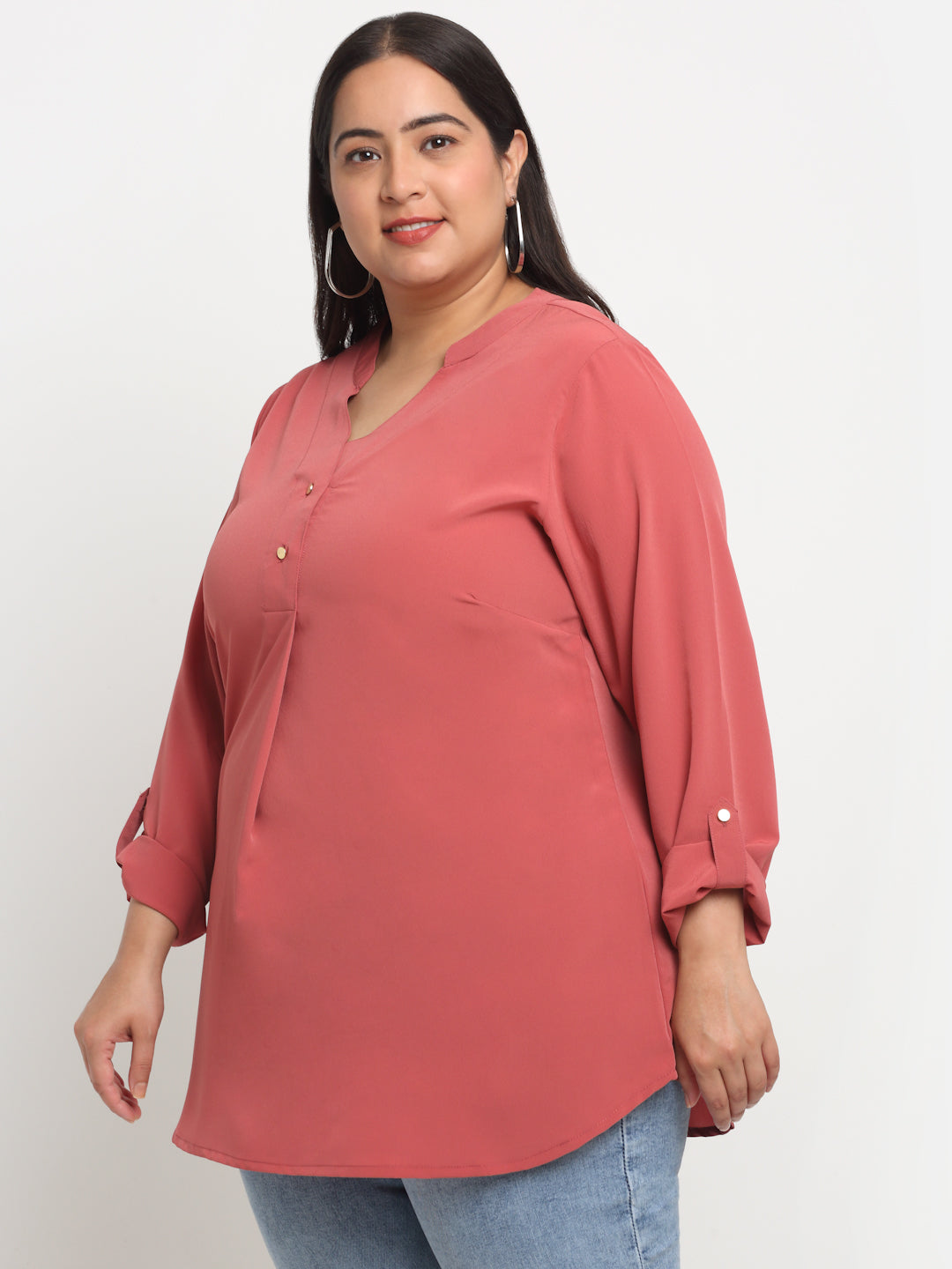 plusS Plus Size Longline Top