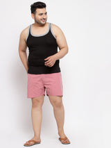 Men Black Solid Innerwear Vest