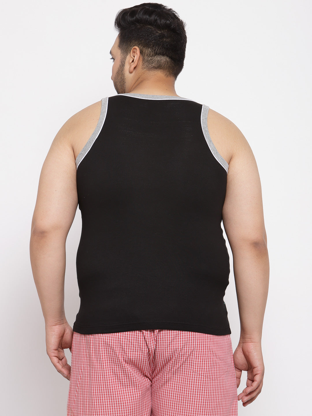 Men Black Solid Innerwear Vest