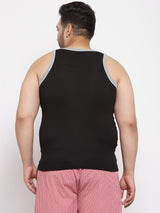 Men Black Solid Innerwear Vest