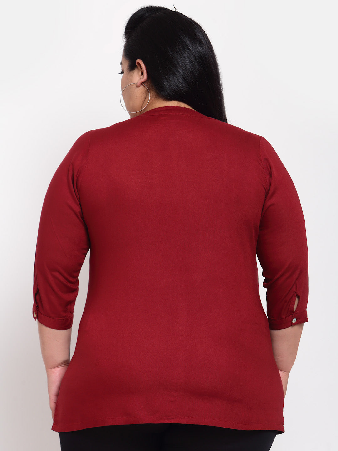 Maroon Regular Top