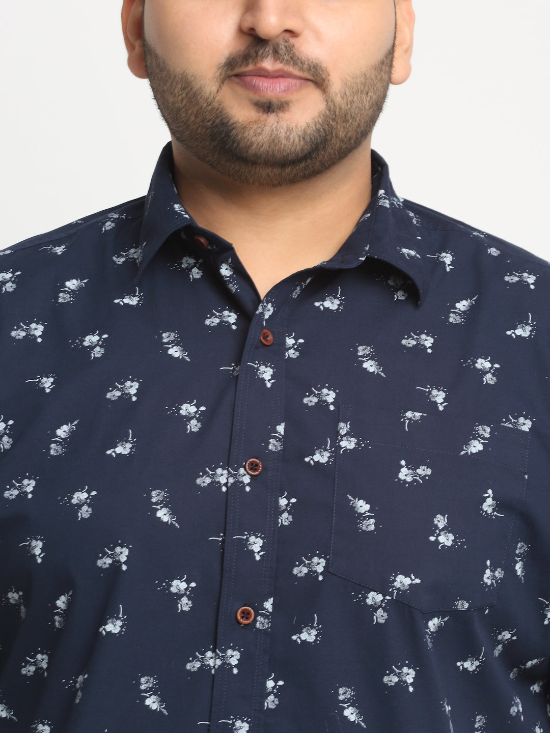 Floral Printed Cotton Casual Shirt