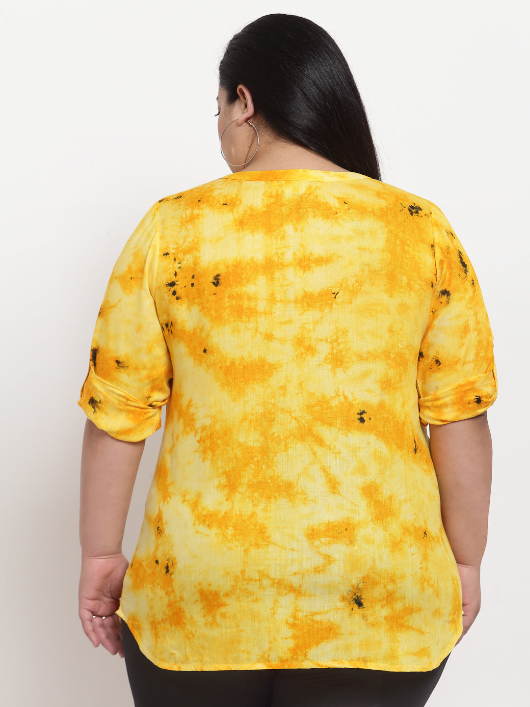 plusS Yellow Dyed Pure Cotton Top