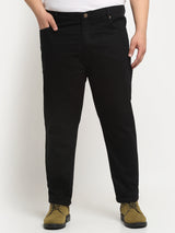 Men Plus Size Comfort Regular-Fit Stretchable Cotton Jeans