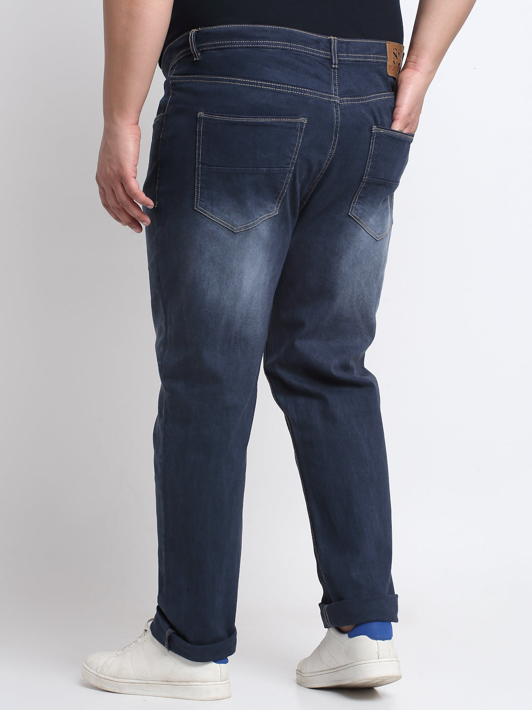 Men's Ripped Jeans Stretch Skinny Washed Blue Boys Slim Denim Pants Jean  Trouser | eBay