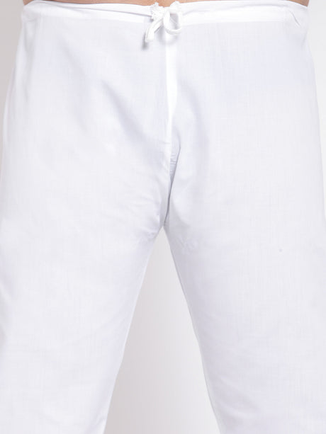 plusS Men Maroon  White Self Design Kurta with Pyjamas