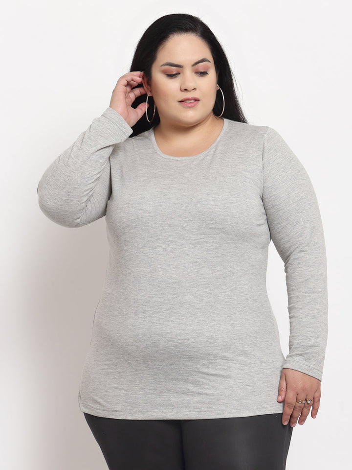 plusS Grey Plus Size Top