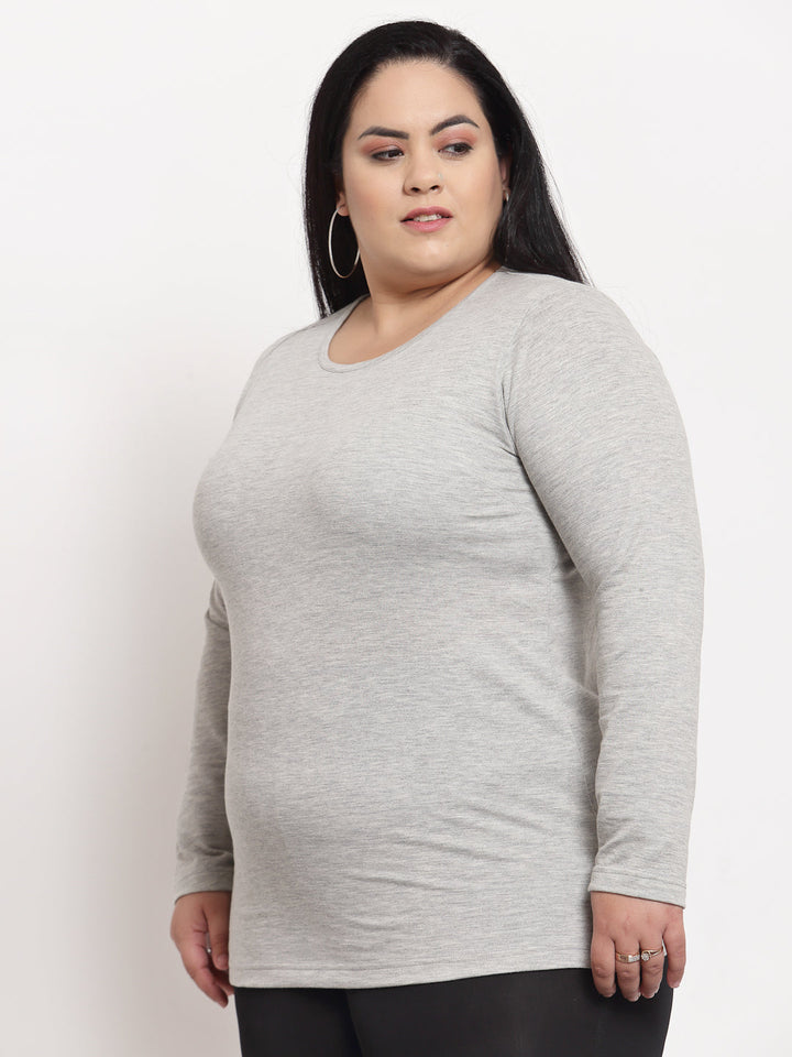 plusS Grey Plus Size Top