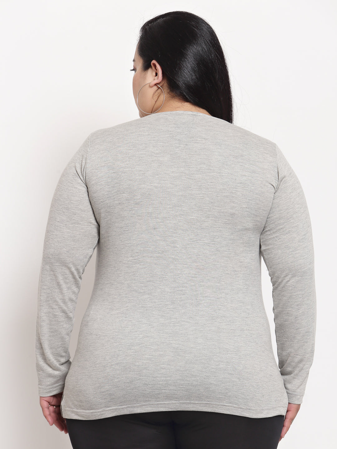 plusS Grey Plus Size Top