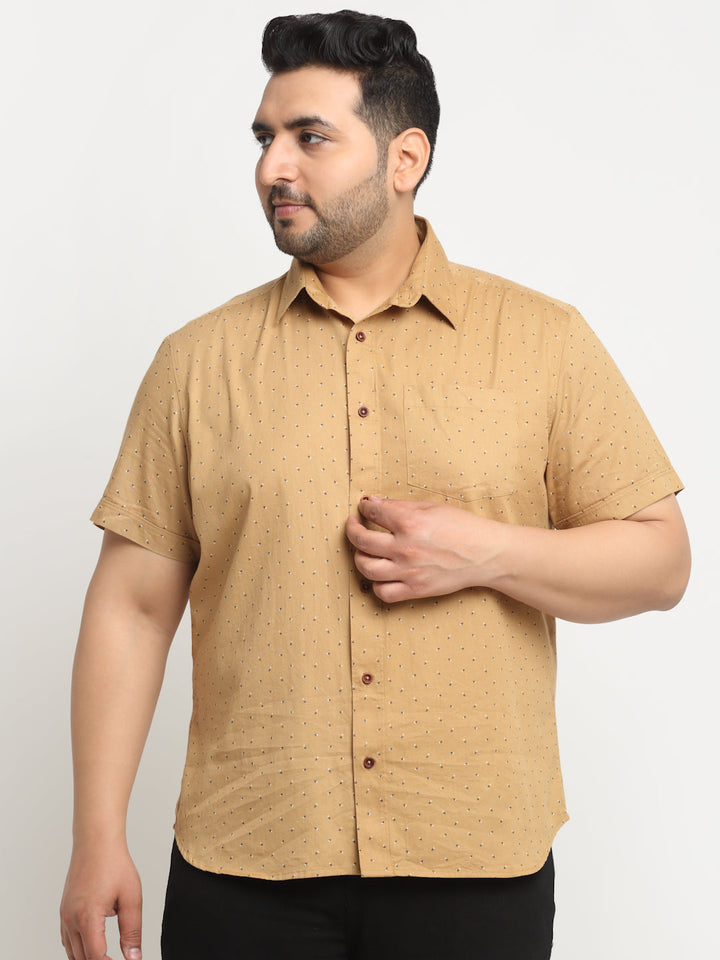 plusS Men Casual Cotton Shirt