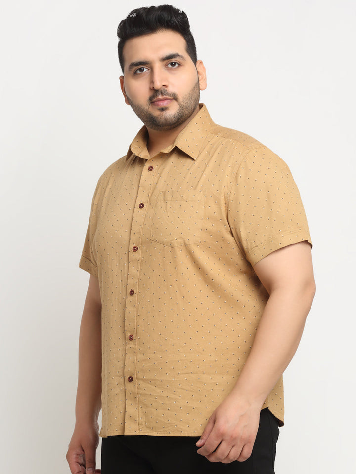 plusS Men Casual Cotton Shirt