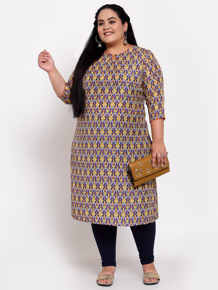 Women Multicoloured Ethnic Motifs Printed Kurta