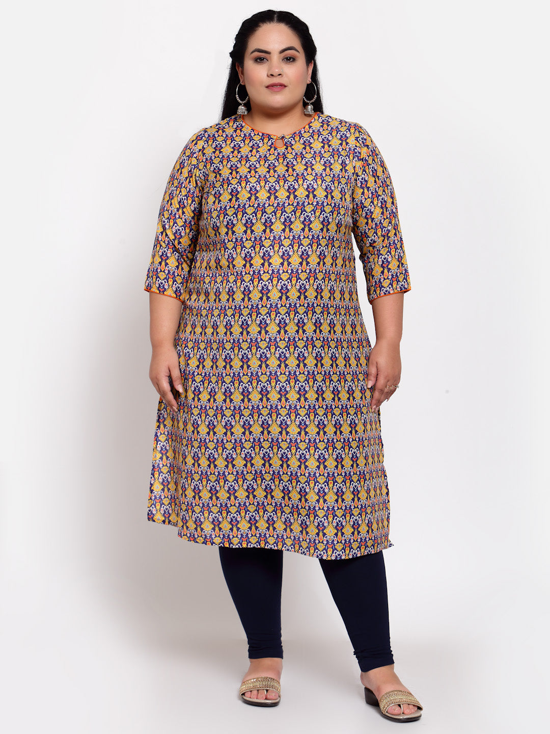 Women Multicoloured Ethnic Motifs Printed Kurta