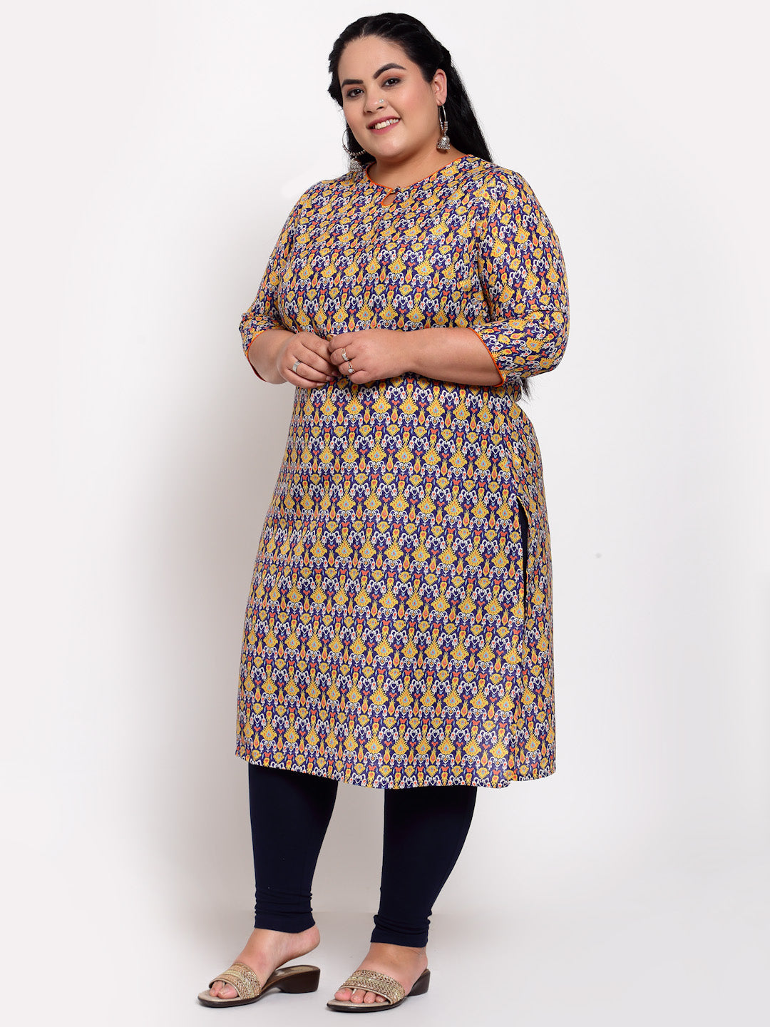 Women Multicoloured Ethnic Motifs Printed Kurta