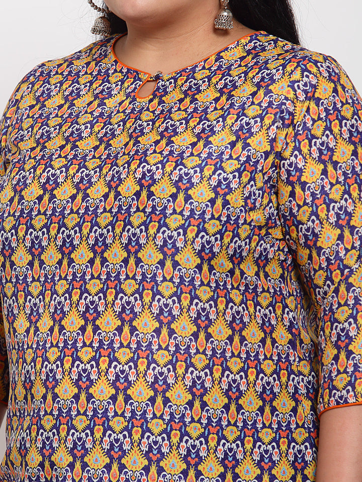 Women Multicoloured Ethnic Motifs Printed Kurta