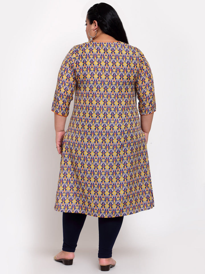 Women Multicoloured Ethnic Motifs Printed Kurta