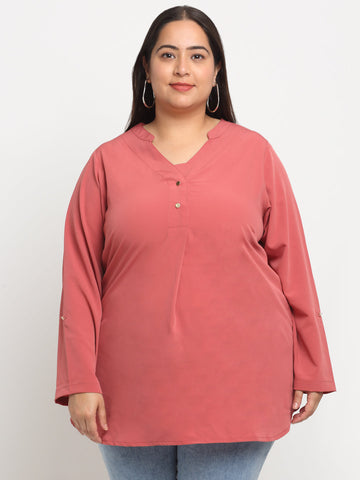 plusS Plus Size Longline Top