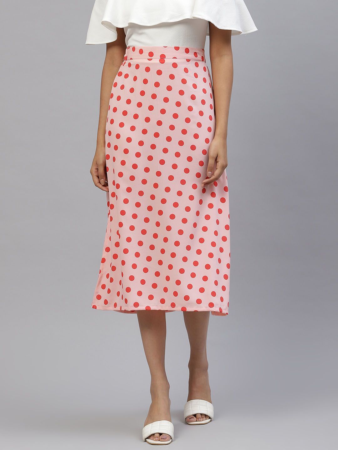 Polka dot a 2024 line midi skirt