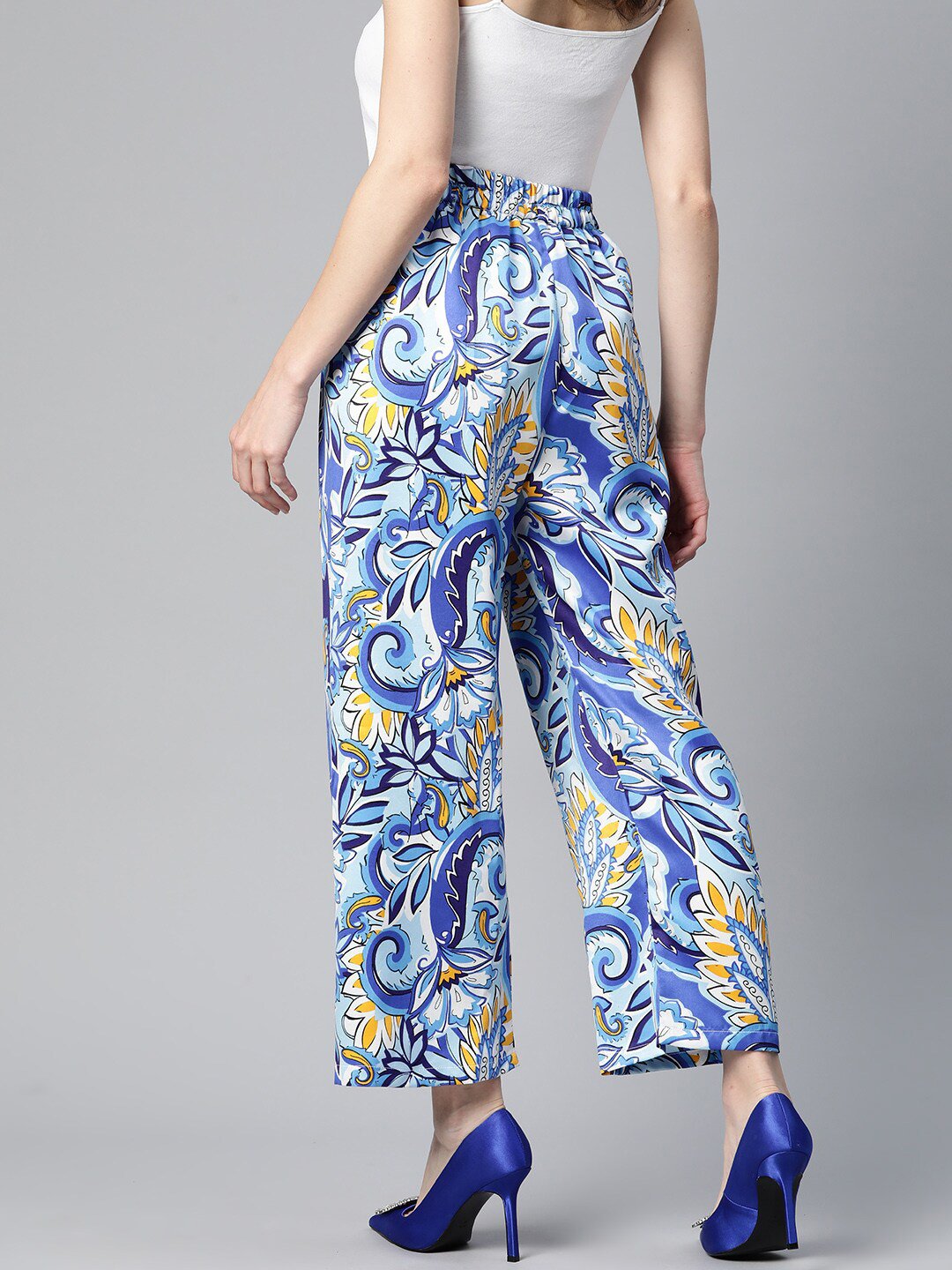 plusS Floral Printed Palazzos