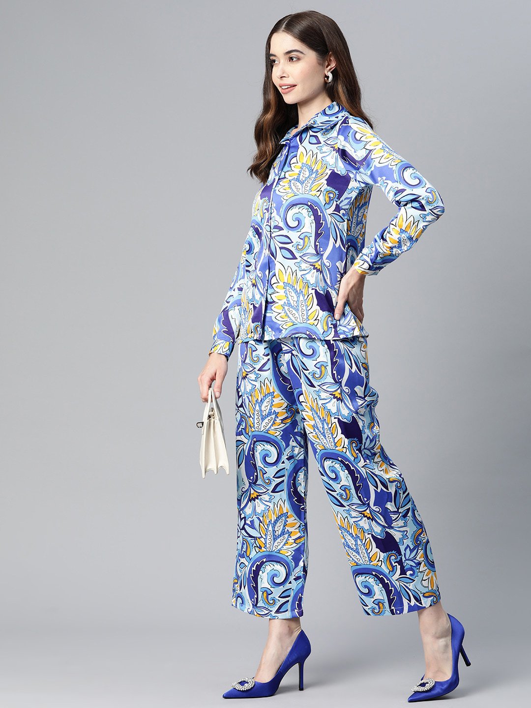 plusS Floral Printed Palazzos