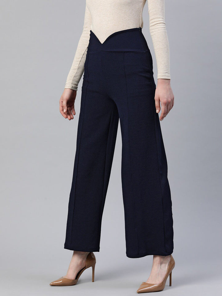 plusS Women Pleated Formal Trousers