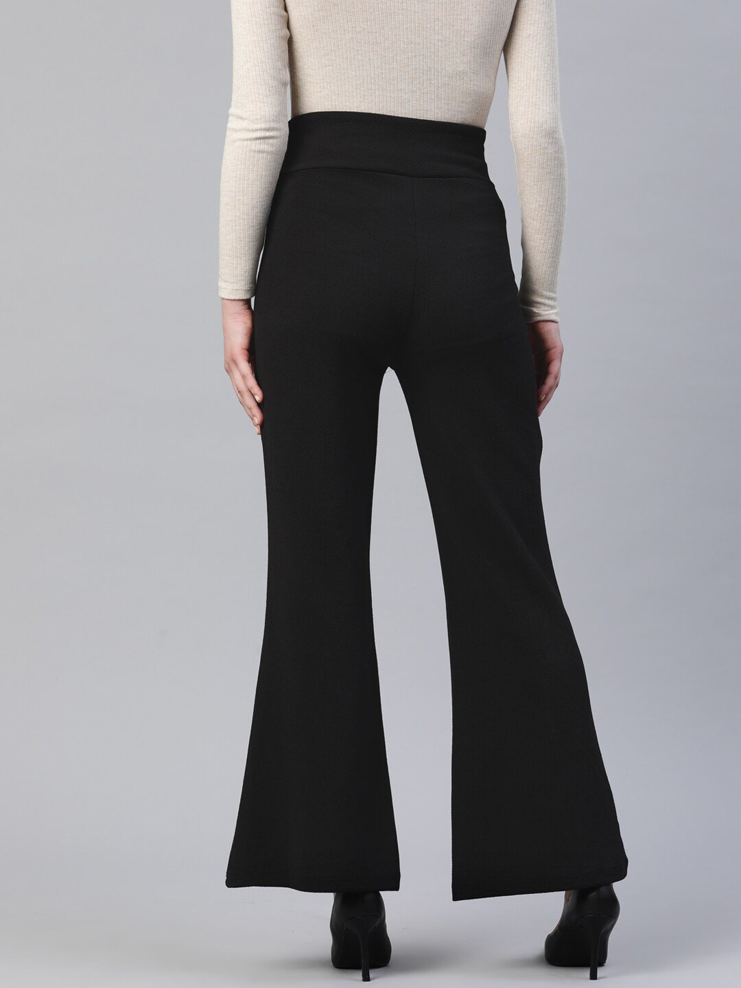 Side Zip Slim Fit Flare Trousers | SOSANDAR | M&S