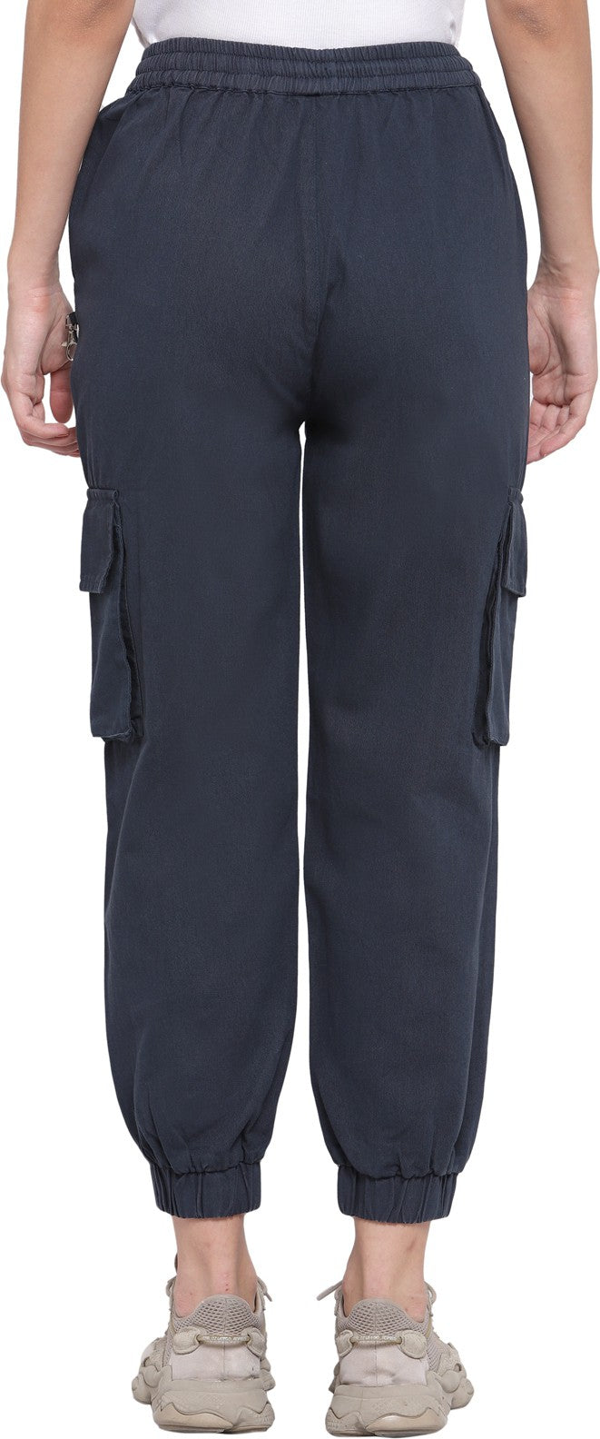 plusS Women Navy Blue Joggers