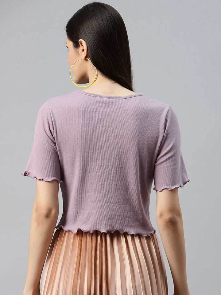 Lavender Pure Cotton T-shirt