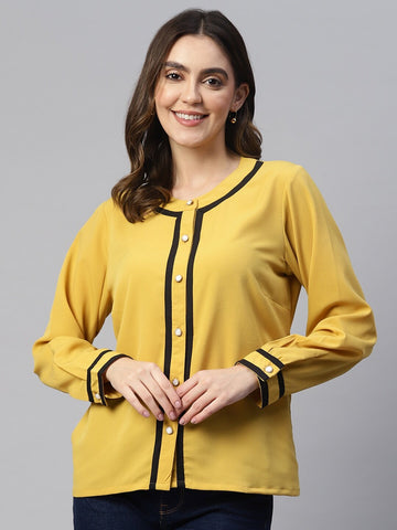 plusS Women Striped Casual Shirt