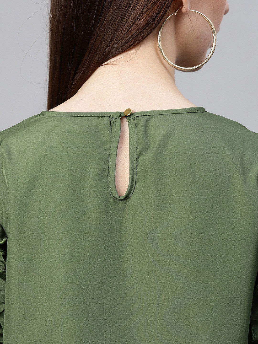 Olive Green Solid Top