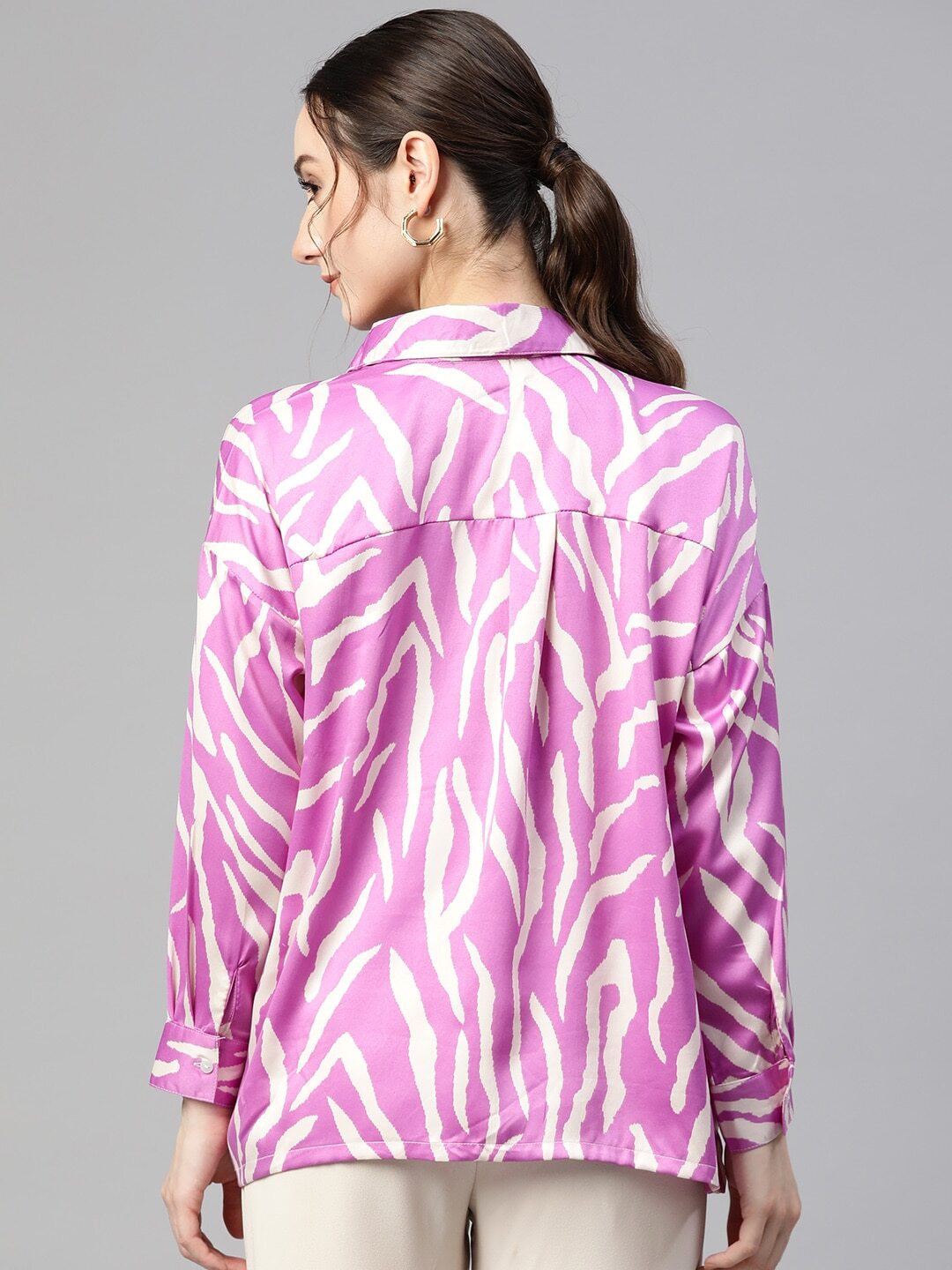 Opaque Printed Casual Shirt