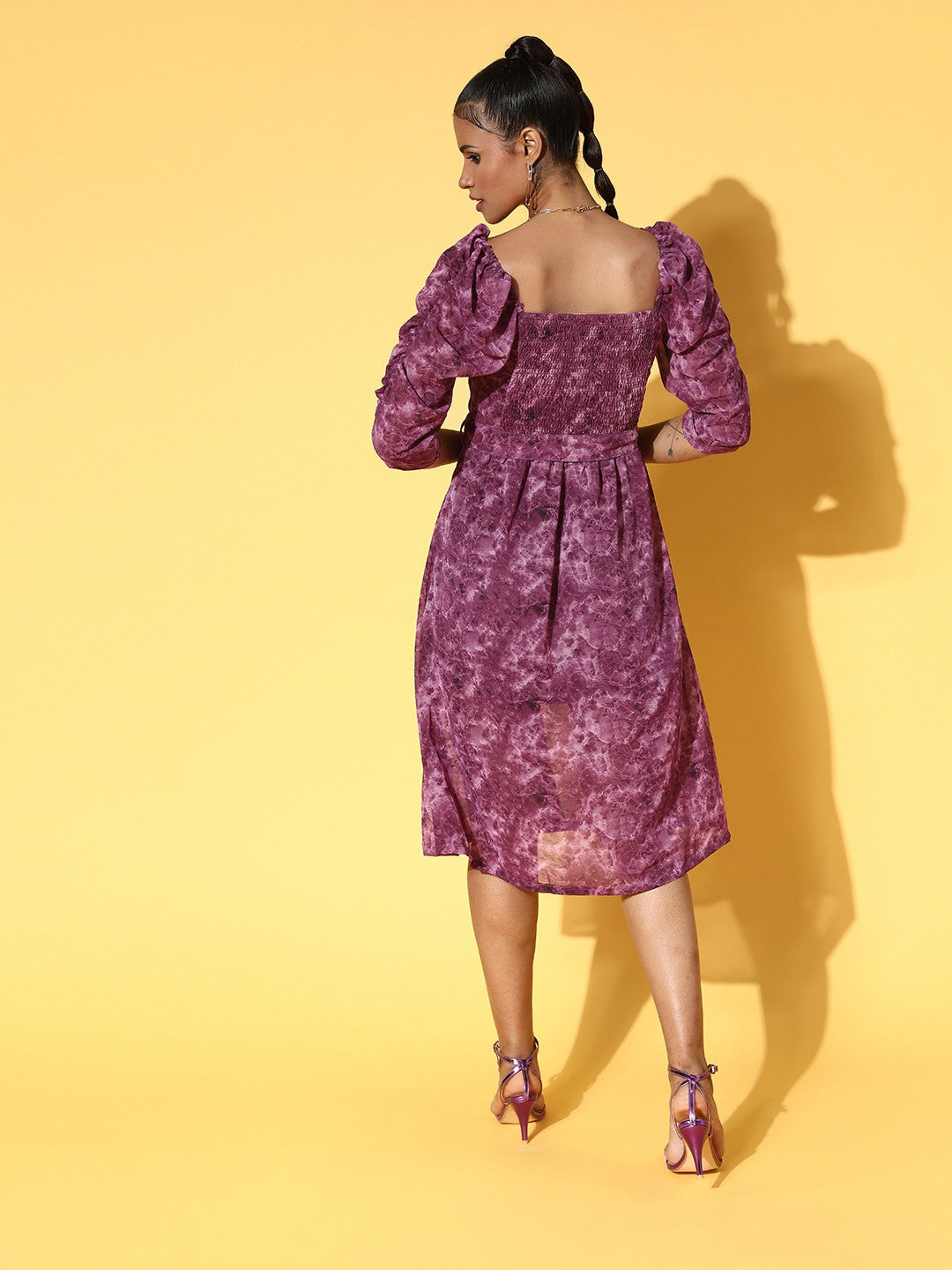 plusS Purple A-Line Dress