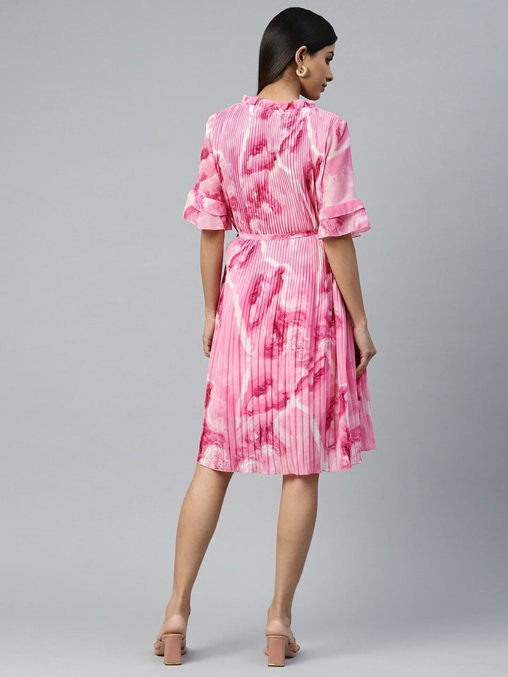 plusS Pink Floral Dress