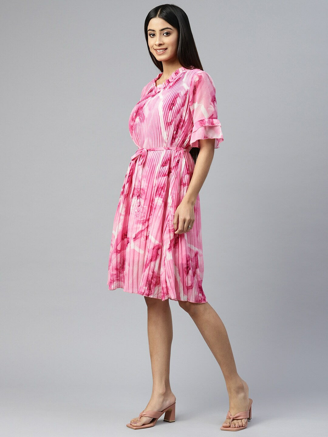 plusS Pink Floral Dress