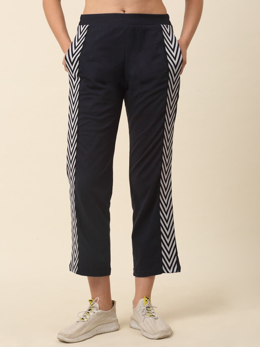 Buy Women Panelled Mid-Rise Track Pants Online at Best Prices in India -  JioMart.