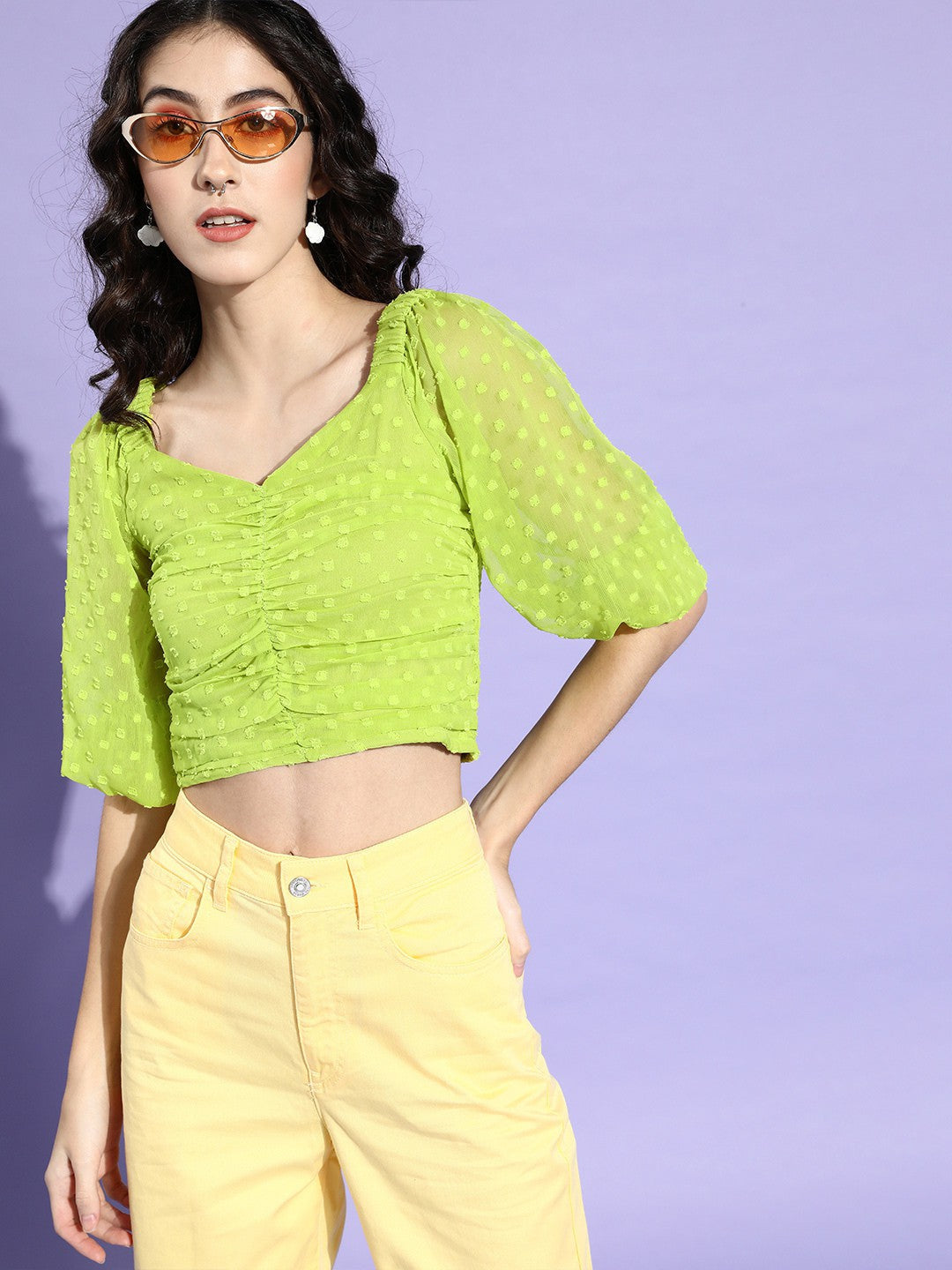 Green Self-Design Regular Top