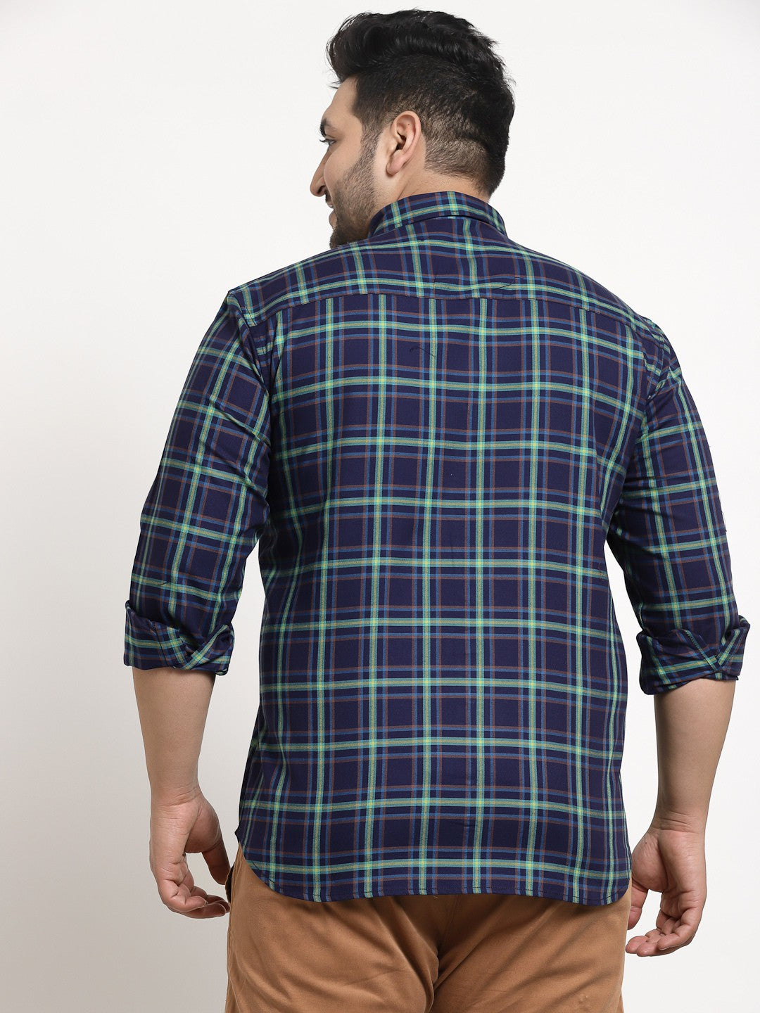 plus size tartan shirt